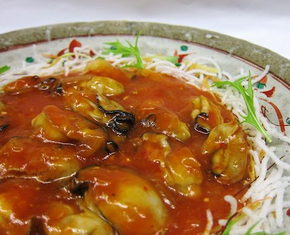 カキのチリソース